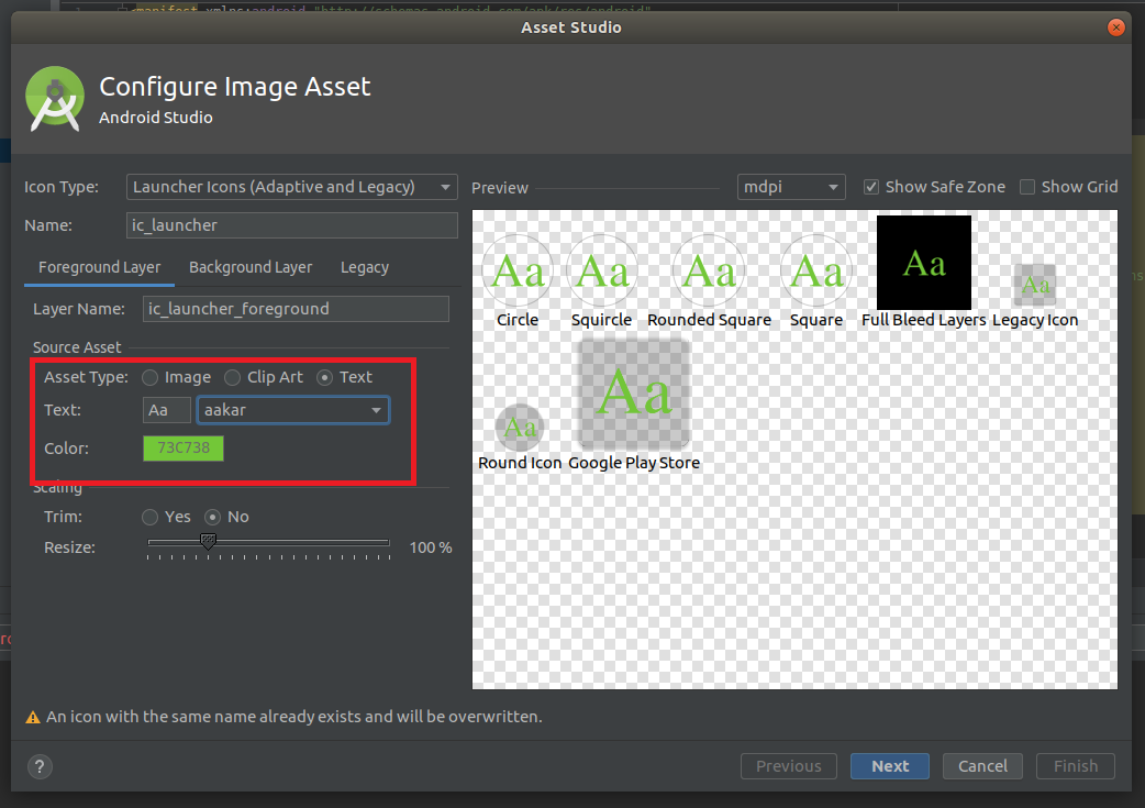 Android Studio - Text Asset
