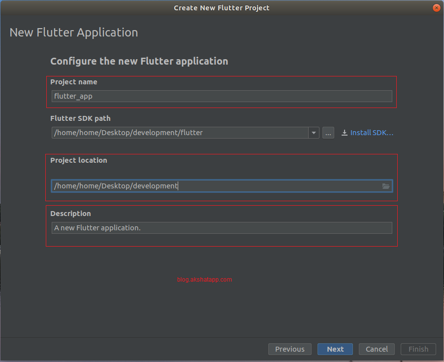 Configure Flutter Application