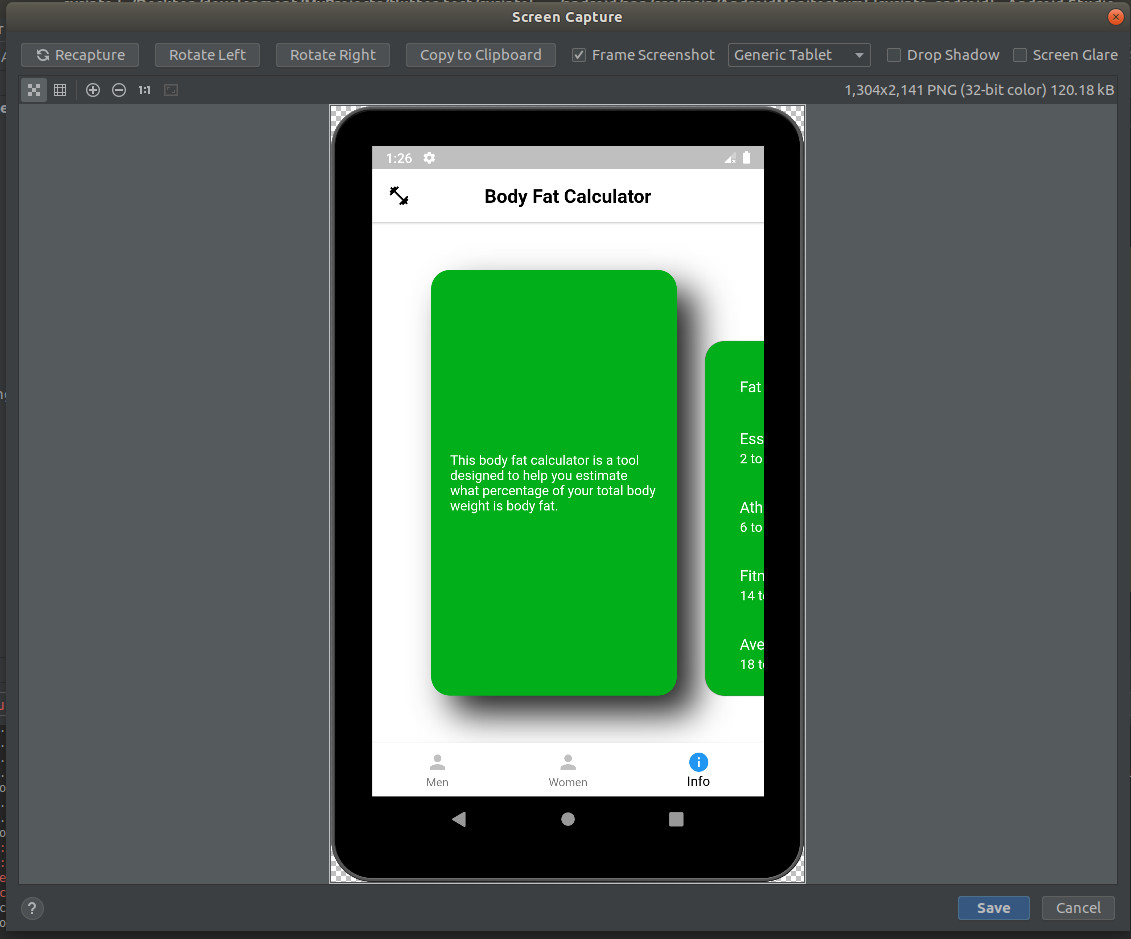 Generic Tablet Device Frame